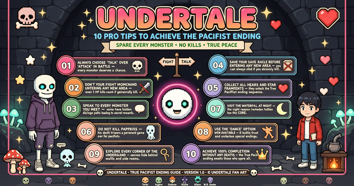 Undertale: 10 Pro Tips to Achieve the Pacifist Ending and Spare Every Monster
